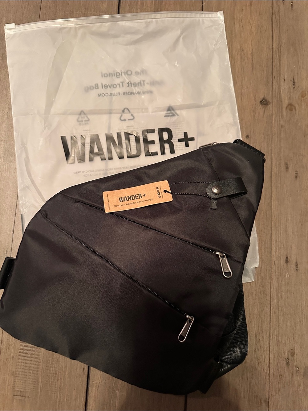 Wander Black Women’s Sling Belt Bag